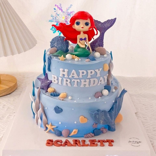 2 Tier - Enchanted Mermaid 6" + 8"